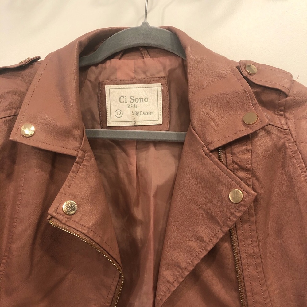 Pink leather jacket - Picture 2 of 3